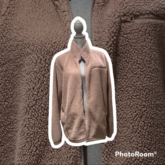 Fila Mauve Pink Sherpa Jacket - Picture 4 of 7